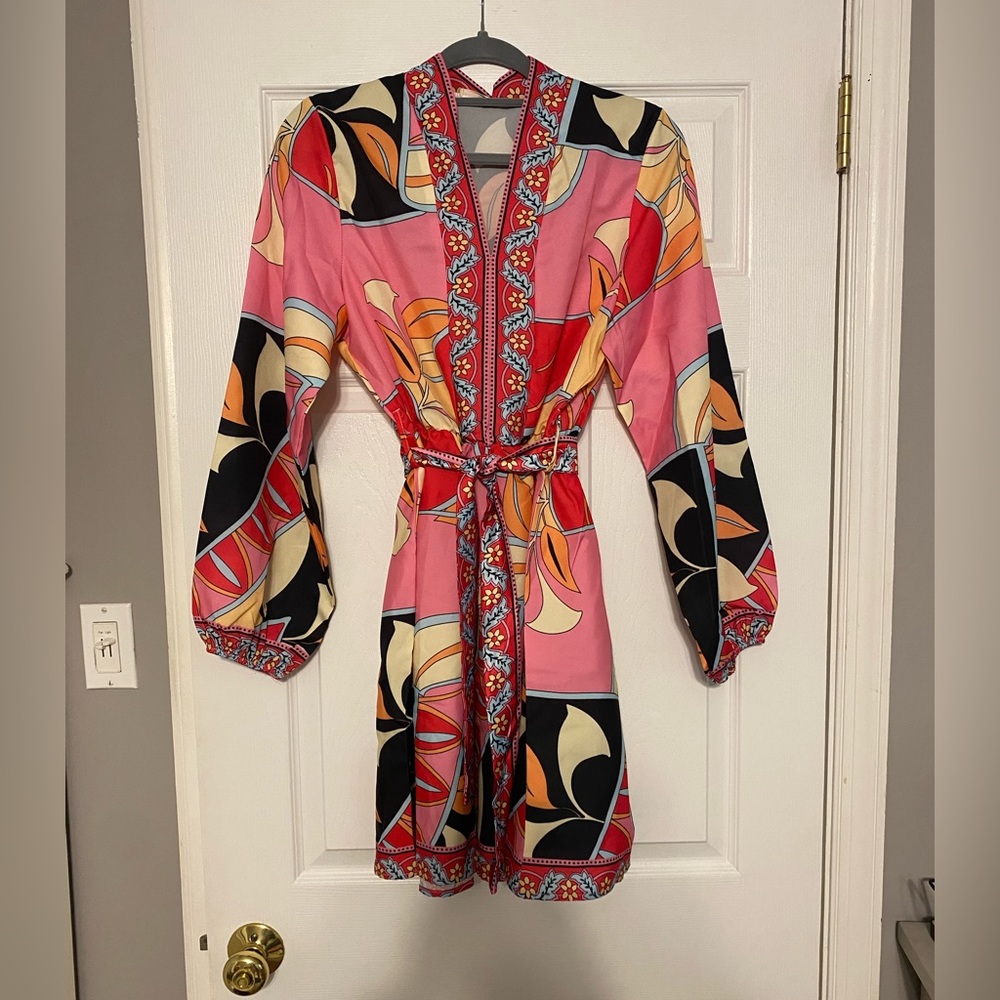 Abstract print dress
